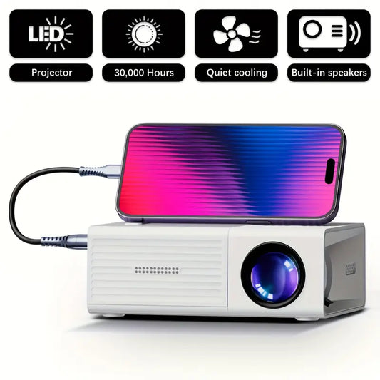 mini thuisbioscoop projector - USB & smartphone compatibel