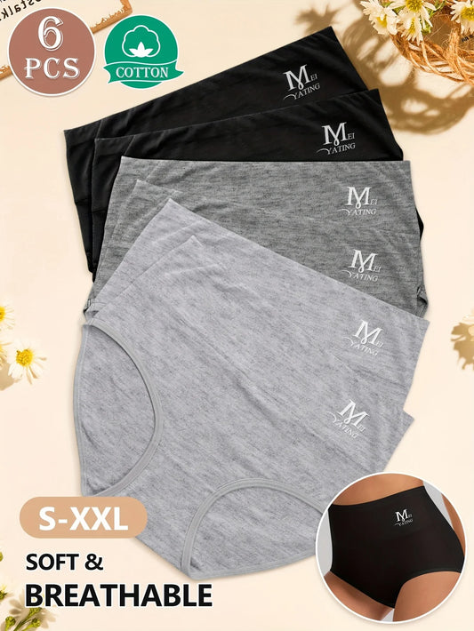 ComfortShape™ – Naadloze Hoge Taille Dames Slips (Set van 6)