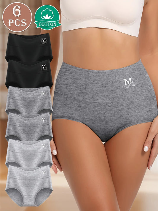 ComfortShape™ – Naadloze Hoge Taille Dames Slips (Set van 6)