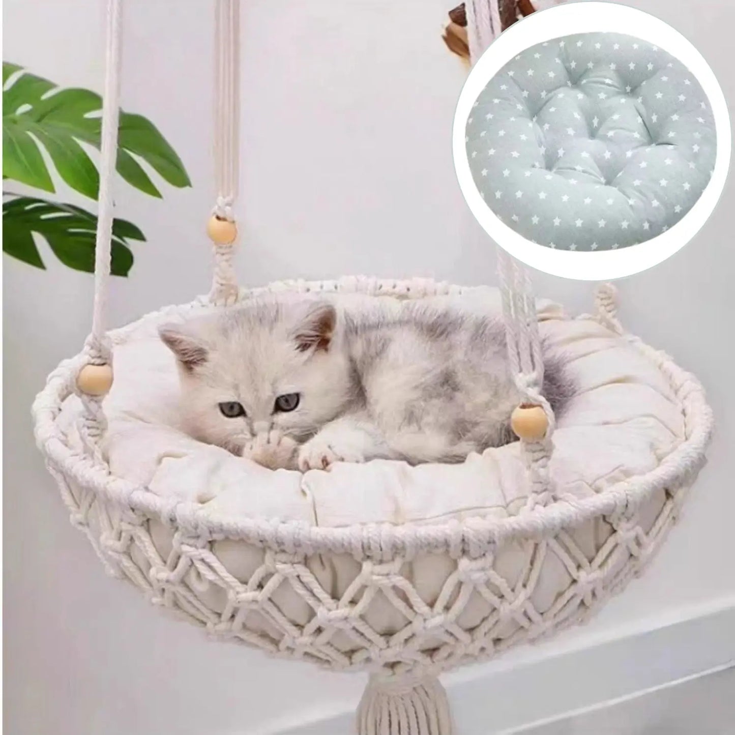 Katten Hangmand Touw | Comfortabele Katoenen Schommel