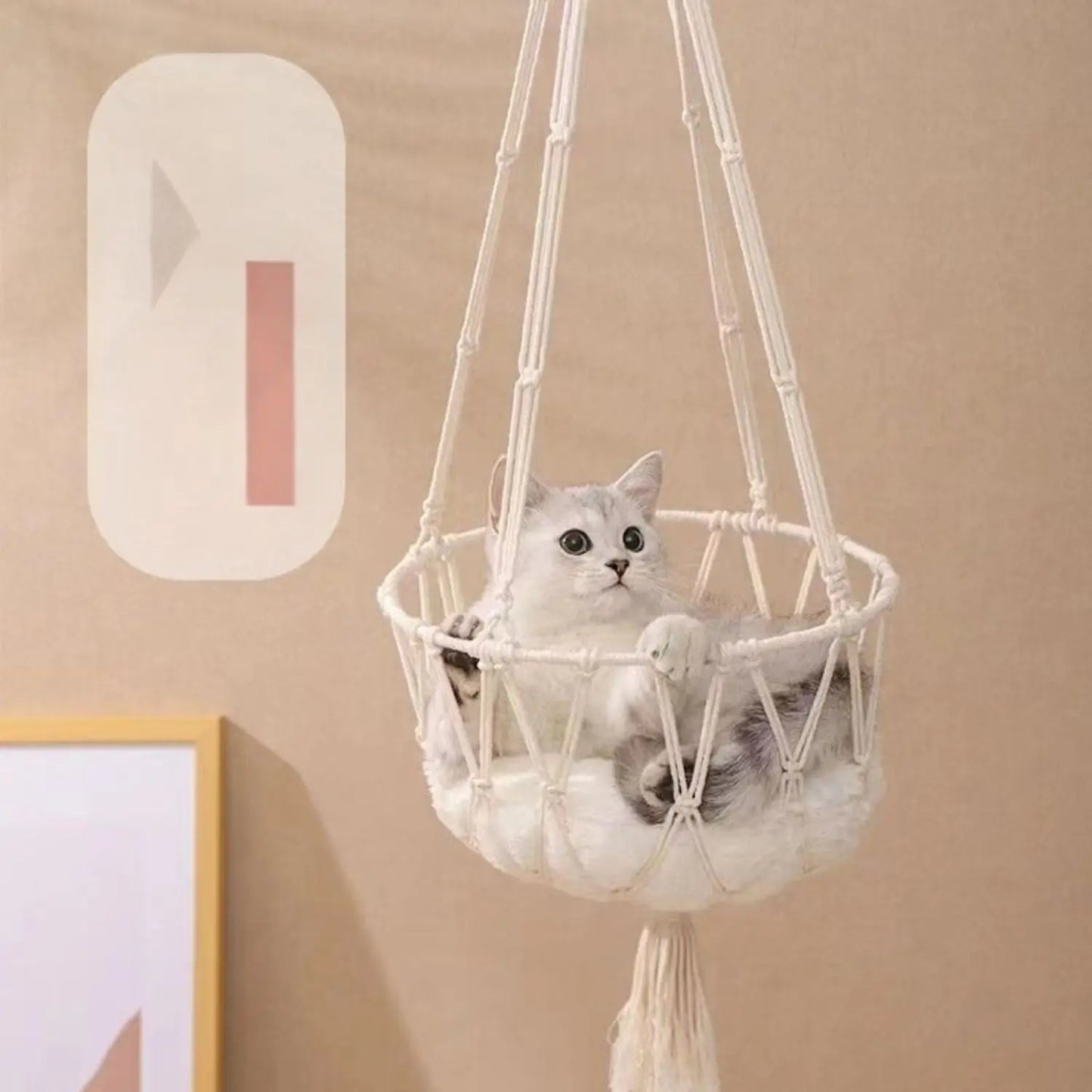 Katten Hangmand Touw | Comfortabele Katoenen Schommel