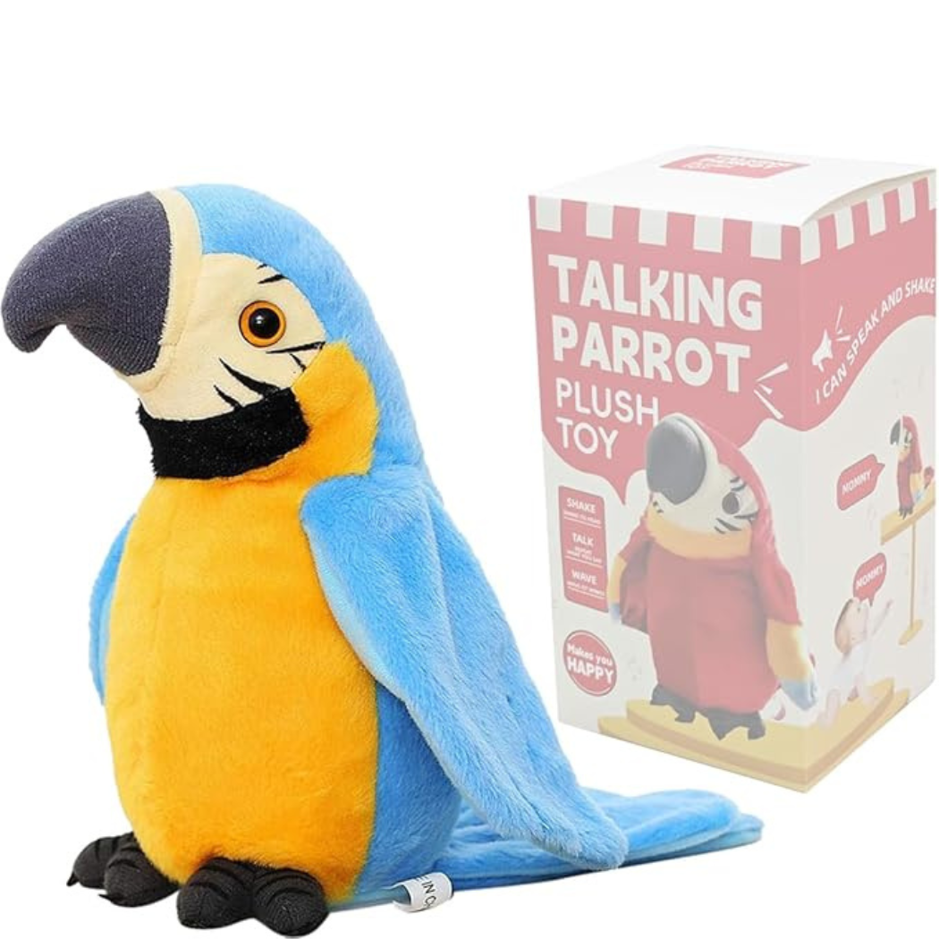 TalkieTuk™ – Jouw kletsgrage knuffelmaatje - Pratende papegaai