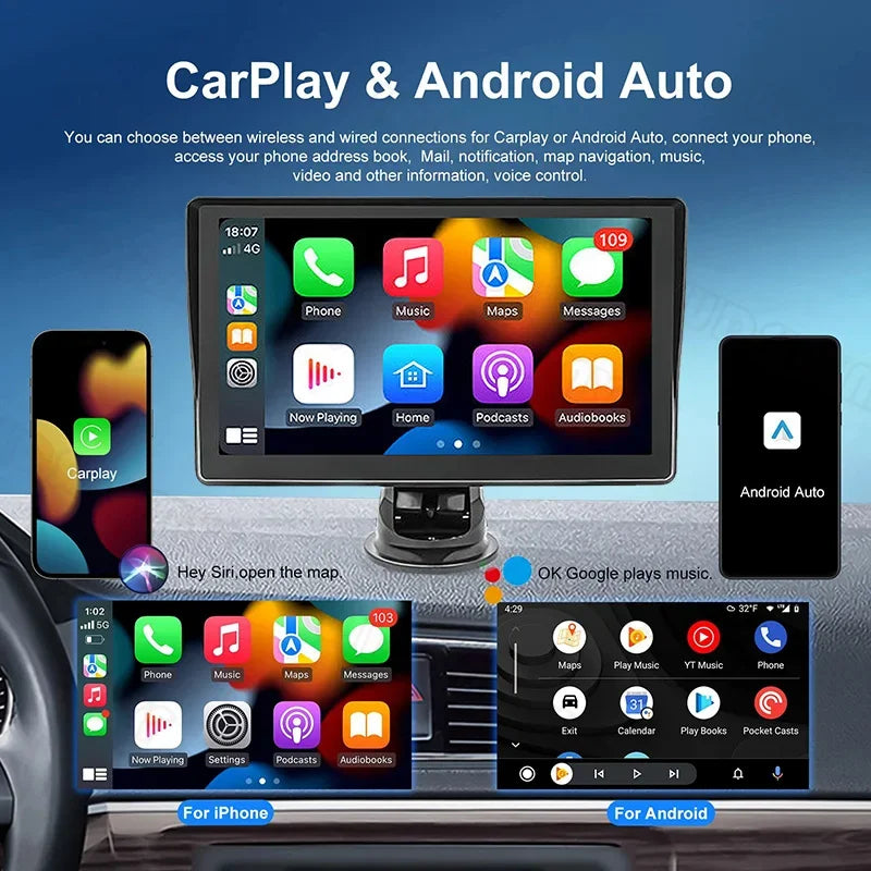 DriveSmart™ – 10.26” Universeel Draadloos CarPlay & Android Auto Systeem