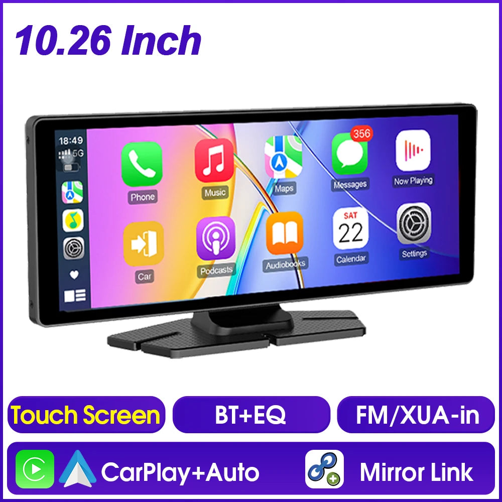 DriveSmart™ – 10.26” Universeel Draadloos CarPlay & Android Auto Systeem