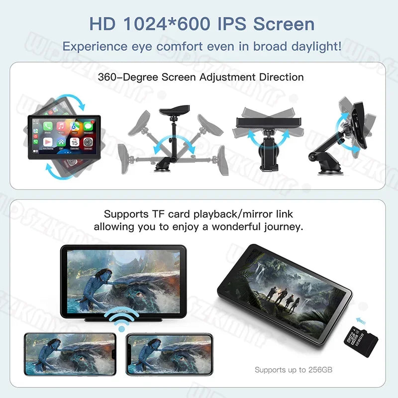 DriveSmart™ – 10.26” Universeel Draadloos CarPlay & Android Auto Systeem