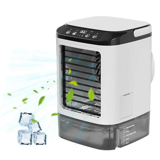 BreezeGlow™ – Draagbare Aircooler met LED & Watertank